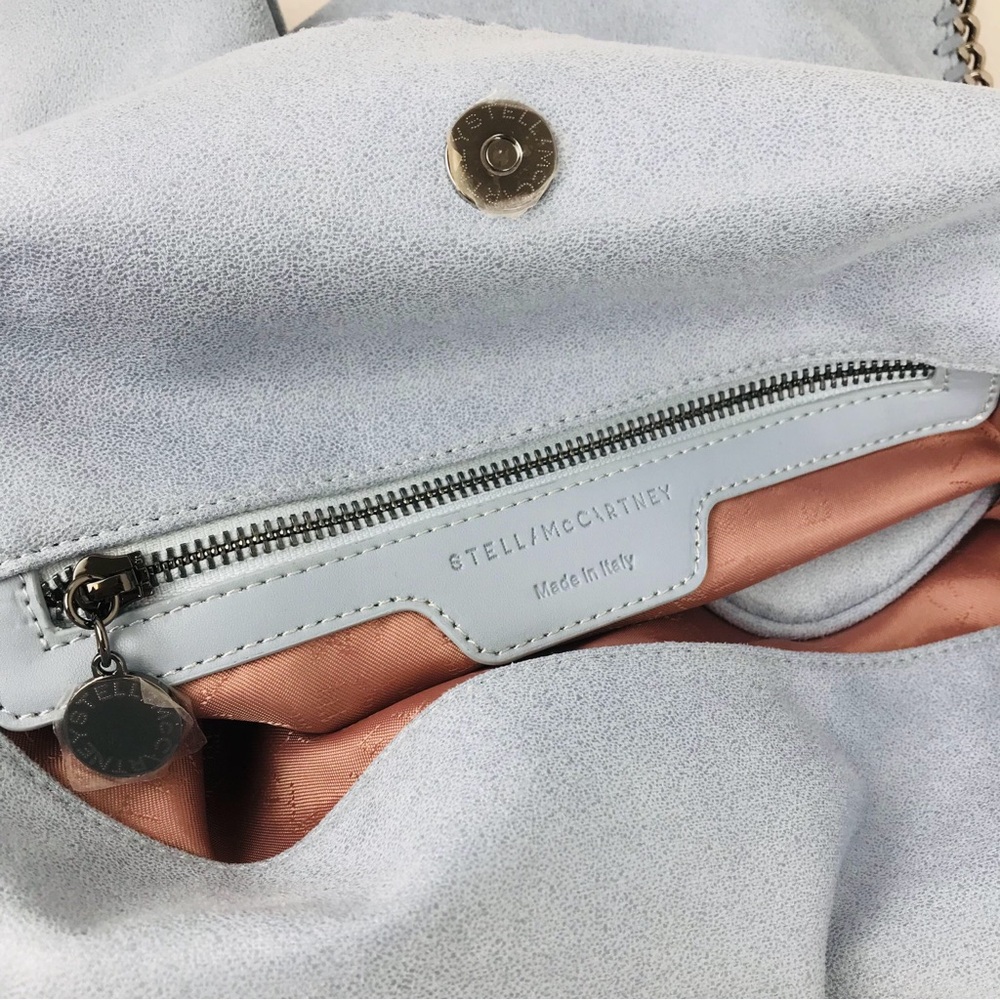 STELLA MCCARTNEY Falabella Shoulder Bag Metallic in light bule - Picture 2 of 12